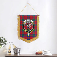 Byres Tartan Crest Wall Hanging Banner