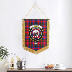 Carrick District Tartan Crest Wall Hanging Banner