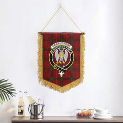 Carruthers Tartan Crest Wall Hanging Banner