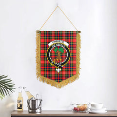 Christie Tartan Crest Wall Hanging Banner