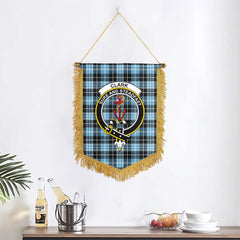 Clark Ancient Tartan Crest Wall Hanging Banner