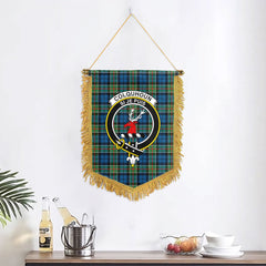 Colquhoun Ancient Tartan Crest Wall Hanging Banner