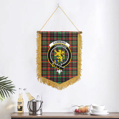 Cumming Hunting Ancient Tartan Crest Wall Hanging Banner