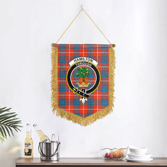 Hamilton Ancient Tartan Crest Wall Hanging Banner