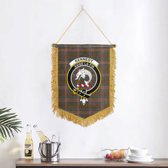 Kennedy Weathered Tartan Crest Wall Hanging Banner