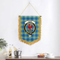 Laing Tartan Crest Wall Hanging Banner