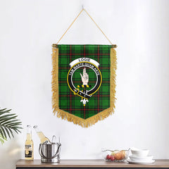 Logie Tartan Crest Wall Hanging Banner