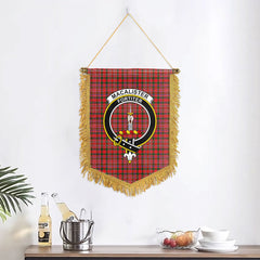 MacAlister Modern Tartan Crest Wall Hanging Banner