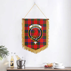 MacNicol (of Scorrybreac) Tartan Crest Wall Hanging Banner