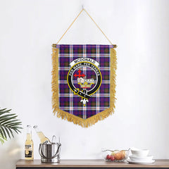 McDonald Dress Modern Tartan Crest Wall Hanging Banner