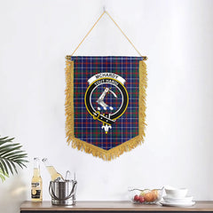 McHardy Modern Tartan Crest Wall Hanging Banner