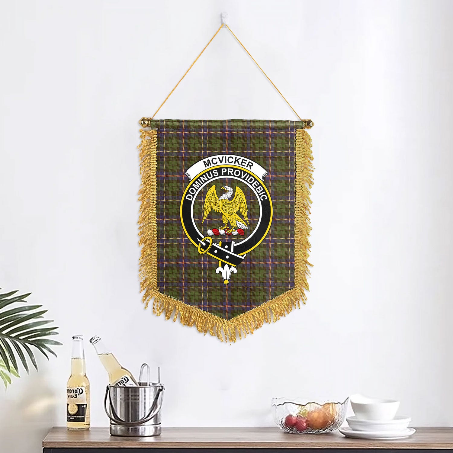 McVicker Tartan Crest Wall Hanging Banner