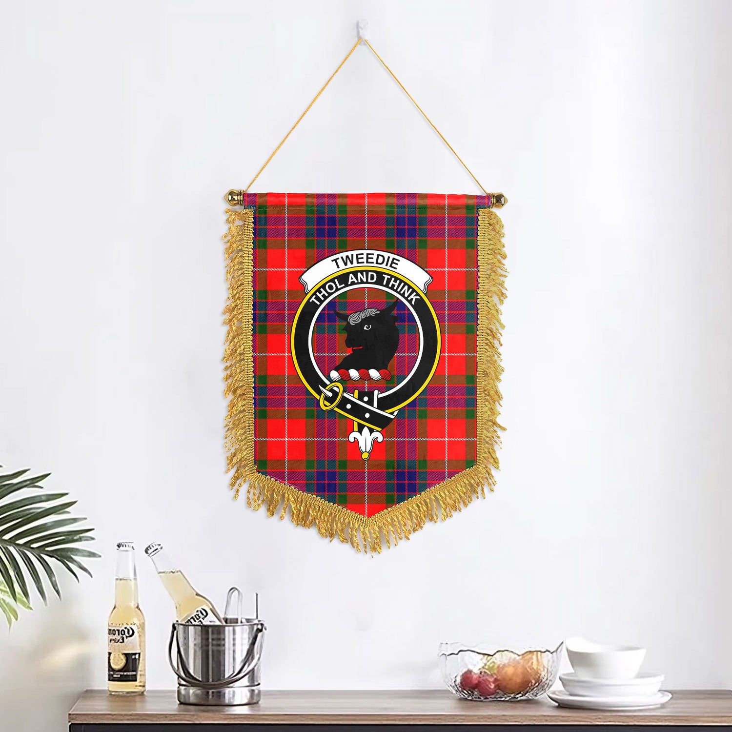 Tweedie Tartan Crest Wall Hanging Banner