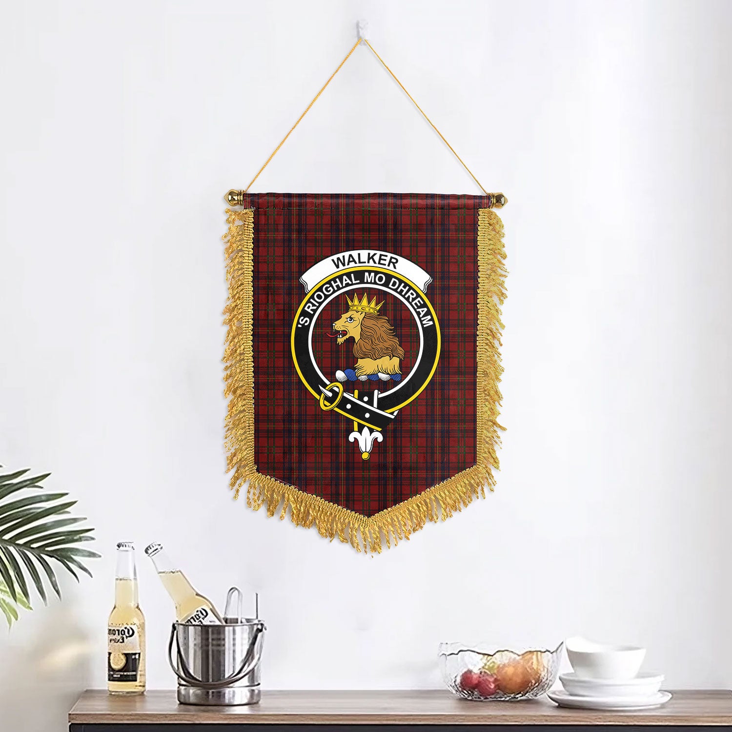 Walker Tartan Crest Wall Hanging Banner