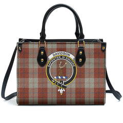 Davidson Dress Dancers Tartan Crest Leather Handbag