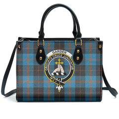 Garden Tartan Crest Leather Handbag