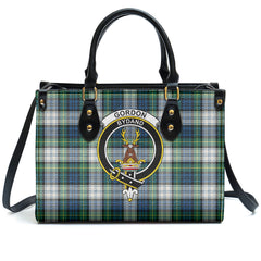 Gordon Dress Ancient Tartan Crest Leather Handbag