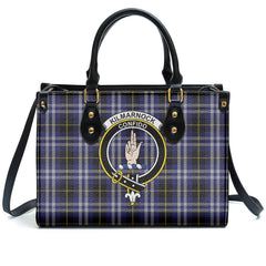 Kilmarnock Tartan Crest Leather Handbag