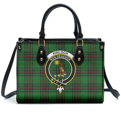 Kinloch Tartan Crest Leather Handbag