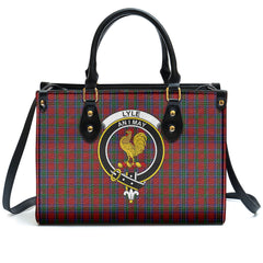 Lyle Tartan Crest Leather Handbag