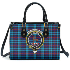 MacCorquodale Tartan Crest Leather Handbag