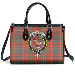 MacDougall Ancient Tartan Crest Leather Handbag