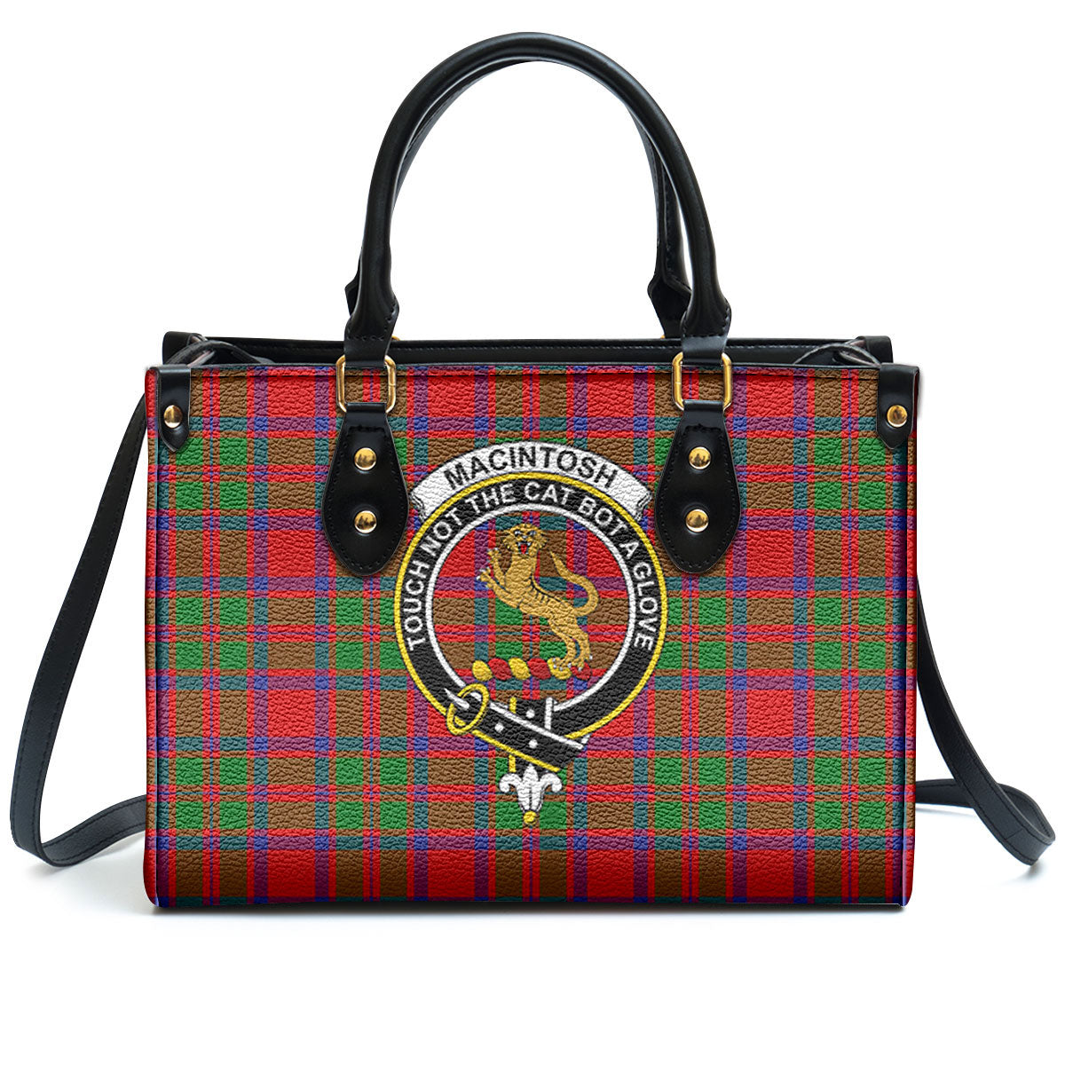 MacIntosh Modern Tartan Crest Leather Handbag