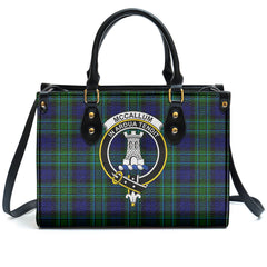 McCallum Modern Tartan Crest Leather Handbag