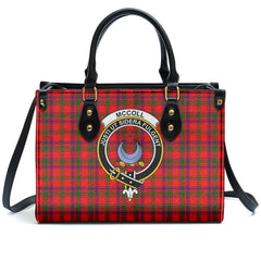 McColl Tartan Crest Leather Handbag