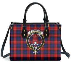 McCracken Tartan Crest Leather Handbag