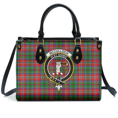 McCulloch Tartan Crest Leather Handbag