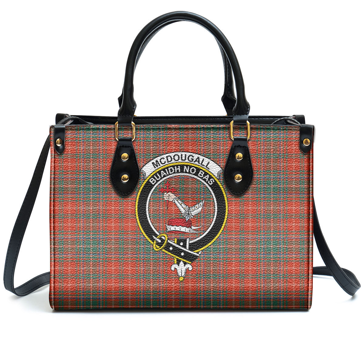 McDougall Ancient Tartan Crest Leather Handbag