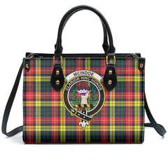 McIndoe Tartan Crest Leather Handbag