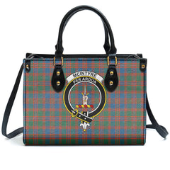 McIntyre Ancient Tartan Crest Leather Handbag