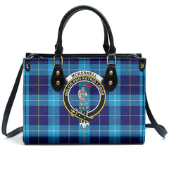 McKerrell Tartan Crest Leather Handbag