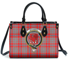 Moubray Tartan Crest Leather Handbag