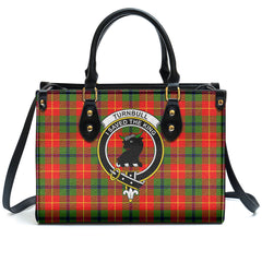 Turnbull Dress Tartan Crest Leather Handbag