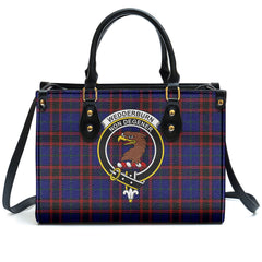 Wedderburn Tartan Crest Leather Handbag