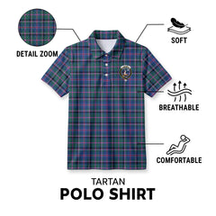 Cooper Ancient Tartan Crest Birdseye Mesh Polo Shirt