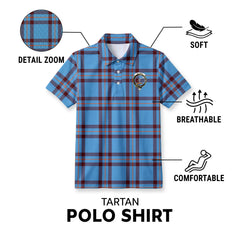 Elliott Ancient Tartan Crest Birdseye Mesh Polo Shirt