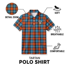 MacLachlan Ancient Tartan Crest Birdseye Mesh Polo Shirt