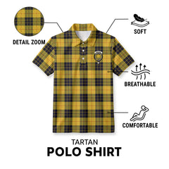 MacLeod of Lewis Ancient Tartan Crest Birdseye Mesh Polo Shirt