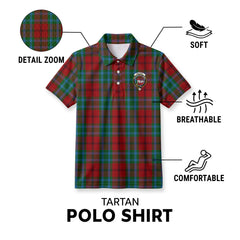 McCook Tartan Crest Birdseye Mesh Polo Shirt