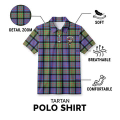 McDonald Ancient Tartan Crest Birdseye Mesh Polo Shirt