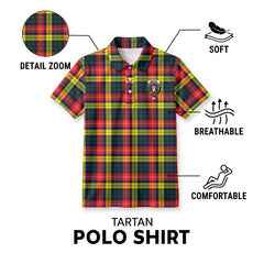 McIndoe Tartan Crest Birdseye Mesh Polo Shirt