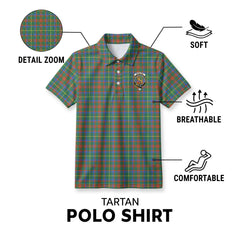 McIntosh Hunting Ancient Tartan Crest Birdseye Mesh Polo Shirt