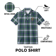 McKenzie Dress Ancient Tartan Crest Birdseye Mesh Polo Shirt