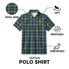 Watson Ancient Tartan Crest Birdseye Mesh Polo Shirt