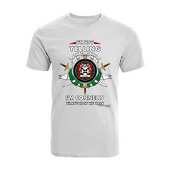 Connelly Tartan Crest T-shirt - I'm not yelling style