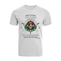 Donaldson Tartan Crest T-shirt - I'm not yelling style